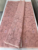 Netkota embriodery saree MS1495 PeachyPink