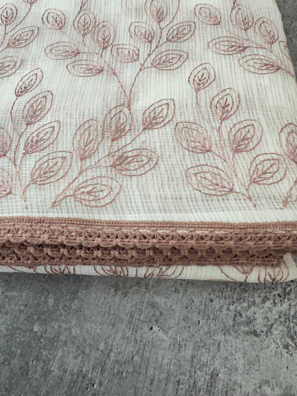 Kota cotton embriodery saree MS1490