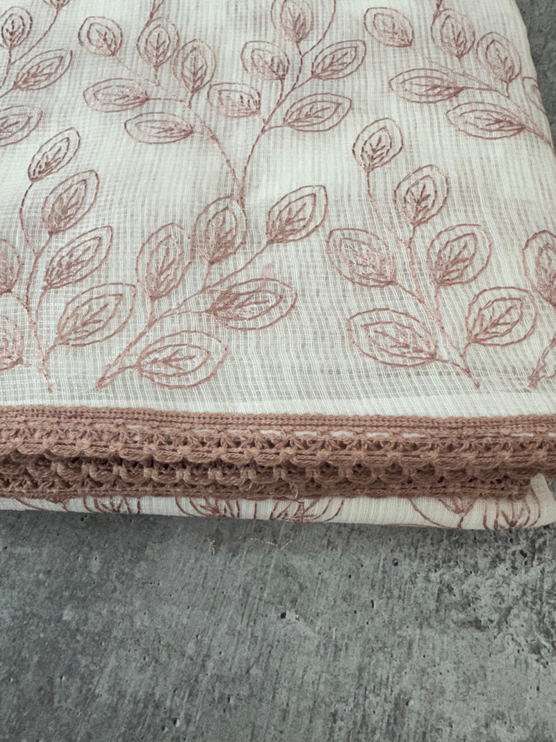 Kota cotton embriodery saree MS1490