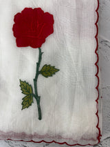 Lightweight Kota Moonga checks saree with applique work MSH287 - White to Red