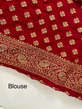 Banarasi Georgette saree MKGS174 MaroonRed