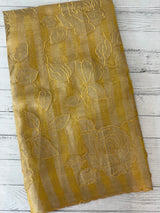 Tissue Silk applique work saree MSH133- Mustard
