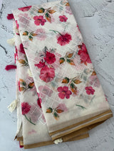 Semi linen saree with digital prints  MLS8765 (3)