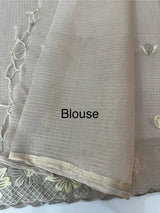 Soft Tissue kota embroidery saree MSK4660 PastelMauve
