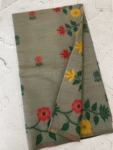 Jamdani silk Cotton Saree with thread work  MSJ787