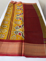 Semi silk saree with zari border MS99789