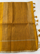Tussar mix Semi silk saree with small zari weaving MSS8925