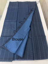 Soft organza saree with thread lines and sequence work MOS868(16)