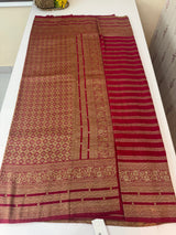 Semi banarasi Khaddi Georgette saree - MS1499 RaniPink