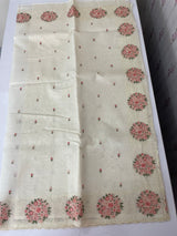 Moonga checks saree with embroidery MSH2898