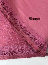 Cutwork Blended tussar saree with thread work MTS9078