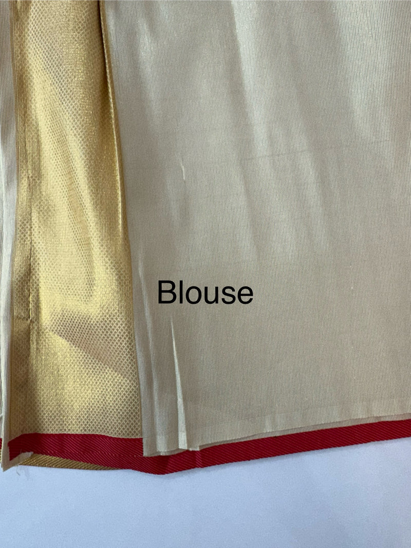 Tissue mix Soft silk saree with checks zari weaving MS8146