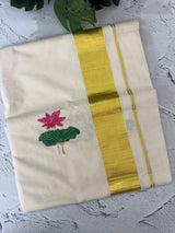 Kerala cotton saree - ‘’Thamara”