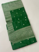 Banarasi Viscose georgette saree- MVBS214- JADE GREEN