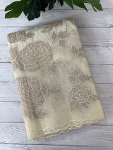 Premium Organza saree with tissue appliqué work - MMG311 - Offwhite