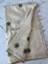 Blended soft tussar silk saree MS90543