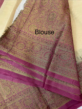Semi silk saree with blouse MBS7855