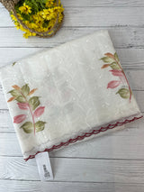NetkKota saree with handpainting and embroidery MS7833