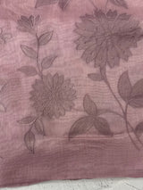 Tissue chanderi saree with applique work MSH699 -