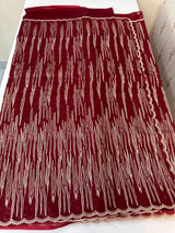 Semi soft Organza saree with zari thread work MSB8433 Maroon