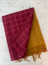 Semi Organza saree with checks - MSD634 (11)