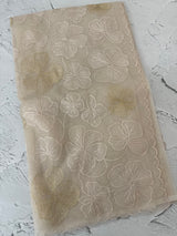 Viscose organza saree with thread work - MSH925 PastelTaupe