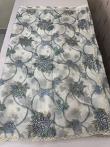 Handworked chiffon Organza saree MCS4534