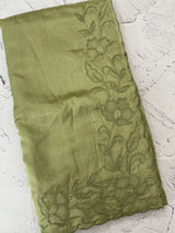 Semi silk saree with applique borders MSH231 DustyPeach