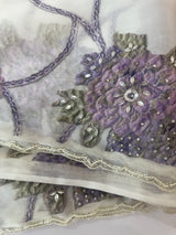 Handworked chiffon Organza saree MCS4534