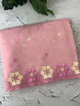 Soft Tissue kota embroidery saree MSK4660