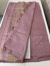 Fancy Chanderi silk saree with blouse MFC217