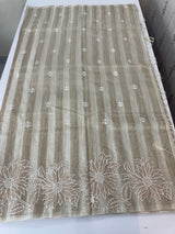Chanderi tissue saree with applique work-  MSH250