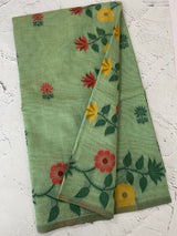 Jamdani silk Cotton Saree with thread work  MSJ787
