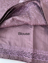 Cutwork Blended Jute - tussar saree MTS9079