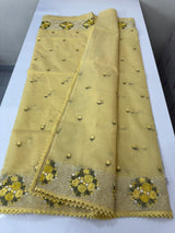 Soft kota silk saree with embroidery MSS678 Yellow