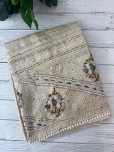 Handworked Blended tussar silk saree MS90543