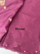 Silky kota saree with embriodery MS9087