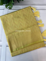 Banarasi soft silk saree MKSS1461 LimeGreen