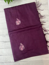 Semi tussar saree with Handwork MS44500