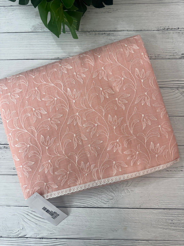 Kota embriodery saree MS1455 - PastelPeach