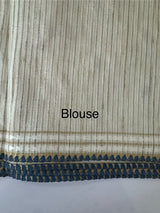 Blended soft tussar saree with thread work MTS9965