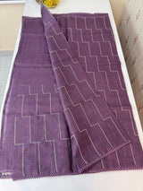 Soft kota silk saree with embriodery MS14809- DarkMauve