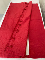 Mul chanderi saree with applique work MSH179 Red