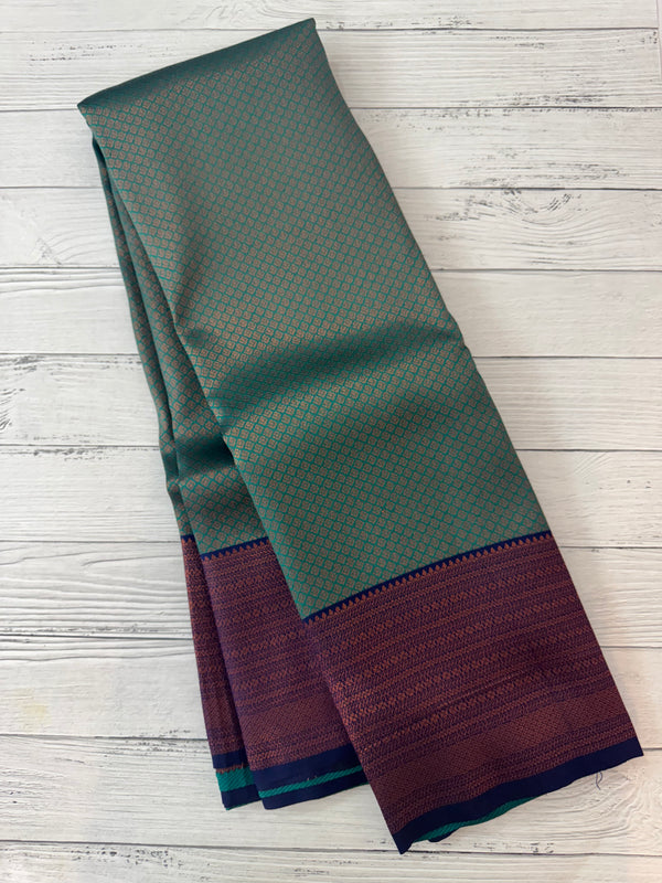 Brocade semi silk saree MS67443