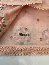 Soft kota silk saree with embroidery MSS678 PeachPink