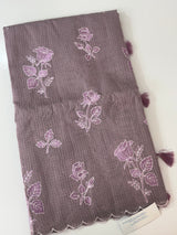 Silky kota embroidery saree 
MSK890 Mauve