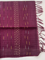 Blended tussar saree with thread work MTS5444