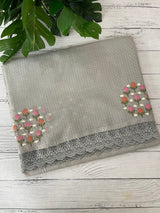 Silky kota embroidery saree MSK4359