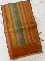 Multi color Semi silk saree with borders MSS489