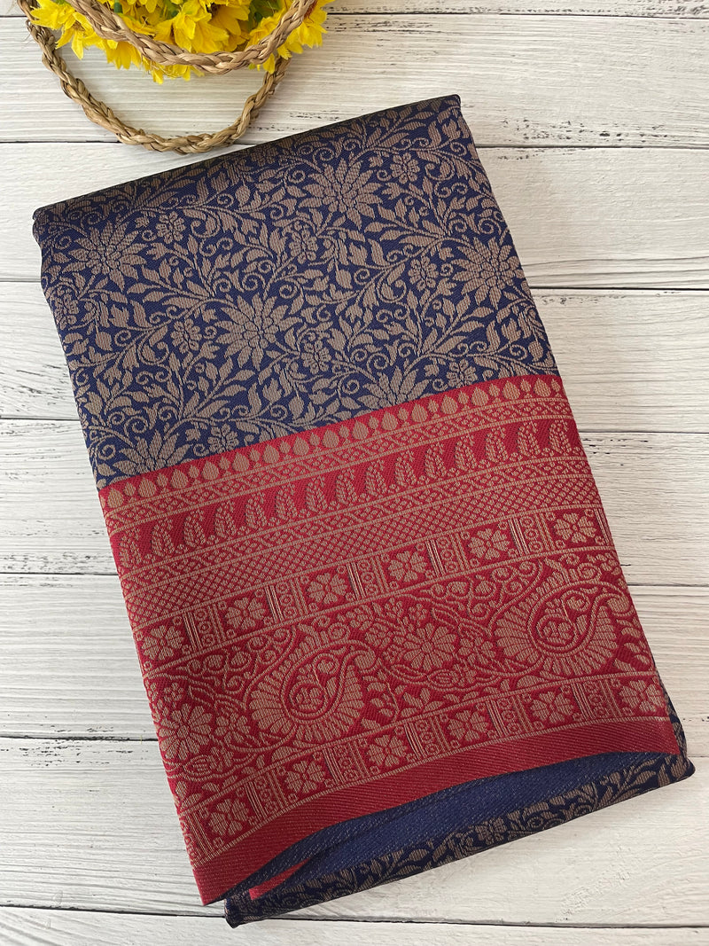 Brocade semi silk saree MS67443